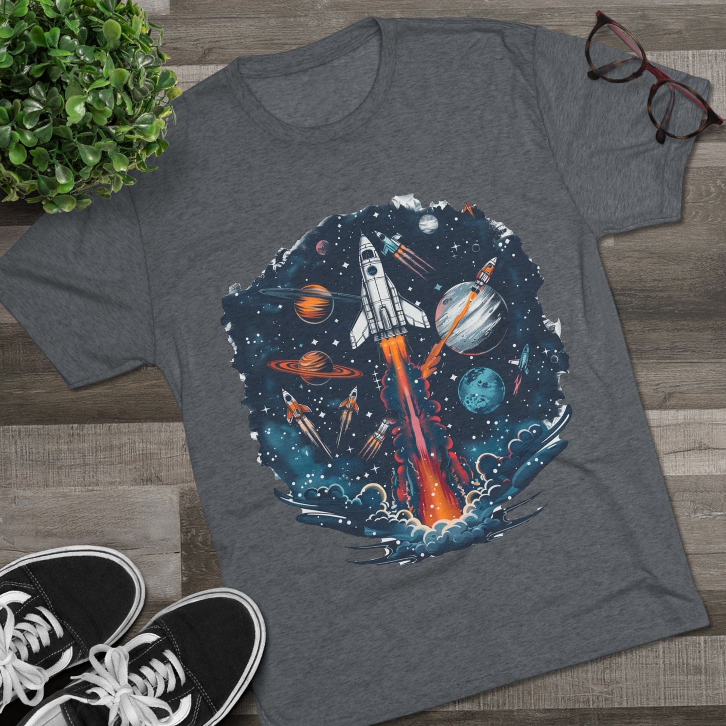 Unisex Tri - Blend Crew Tee - IconVexa