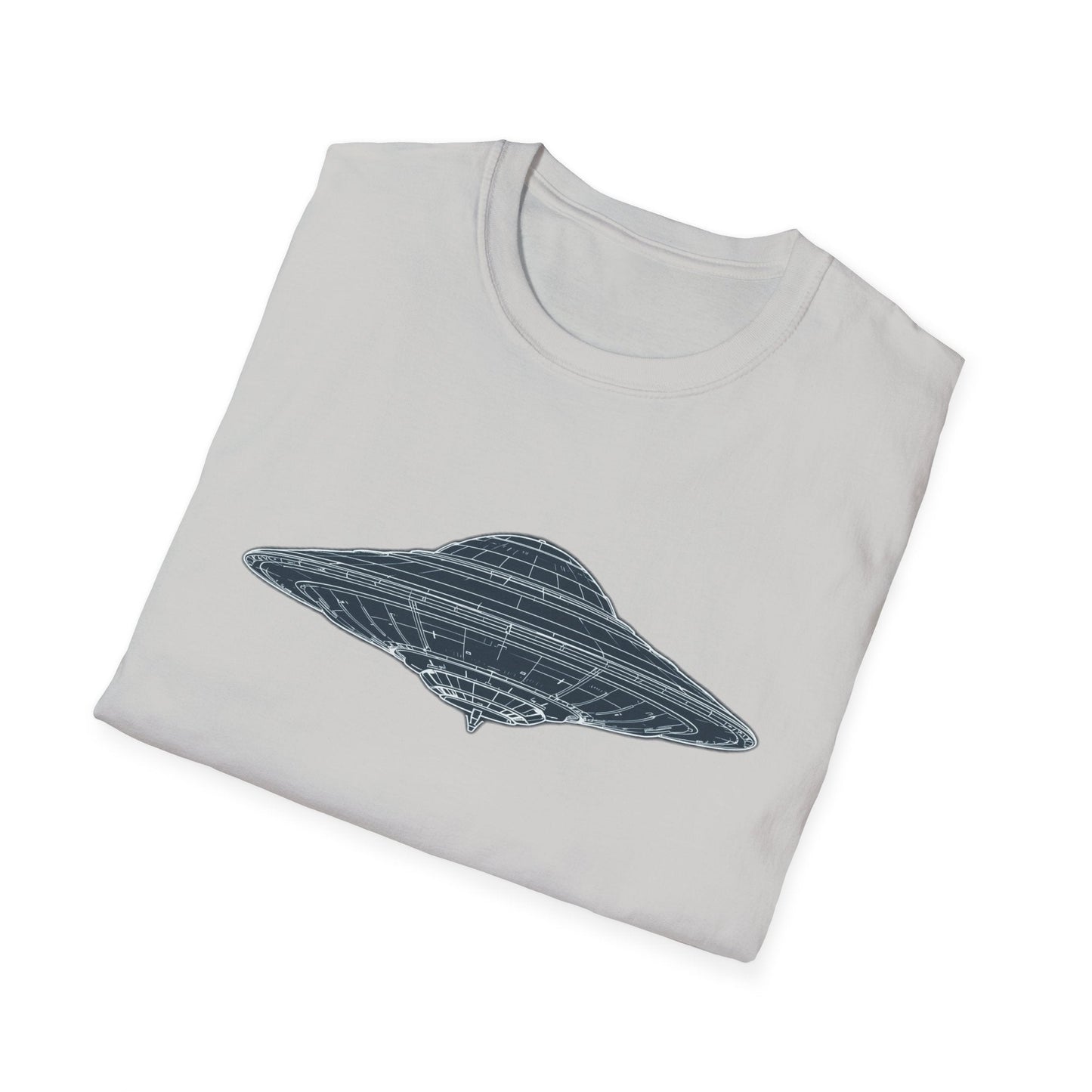 Unisex UFO Graphic T-Shirt, Fun Gift for Space Lovers, Casual Wear, Extra Soft T-Shirt, Birthday Gift, Geeky Apparel, Space Themed Clothing - IconVexa