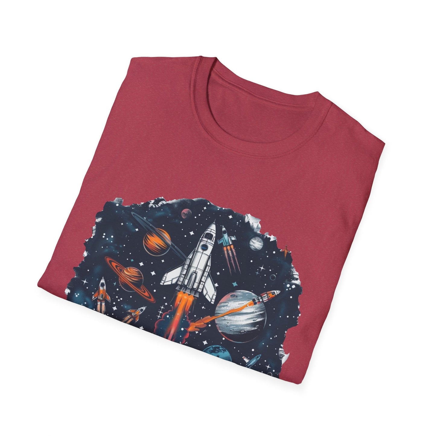 Cosmic Adventure T-Shirt - Unisex Rocket Space Tee, Astronaut Gift, Science Lover Shirt, Outer Space Apparel, Gift for Stargazers - IconVexa