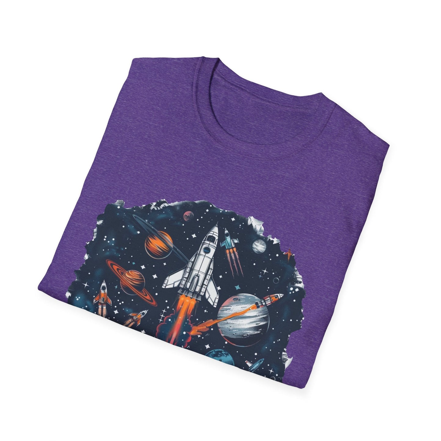 Cosmic Adventure T-Shirt - Unisex Rocket Space Tee, Astronaut Gift, Science Lover Shirt, Outer Space Apparel, Gift for Stargazers - IconVexa