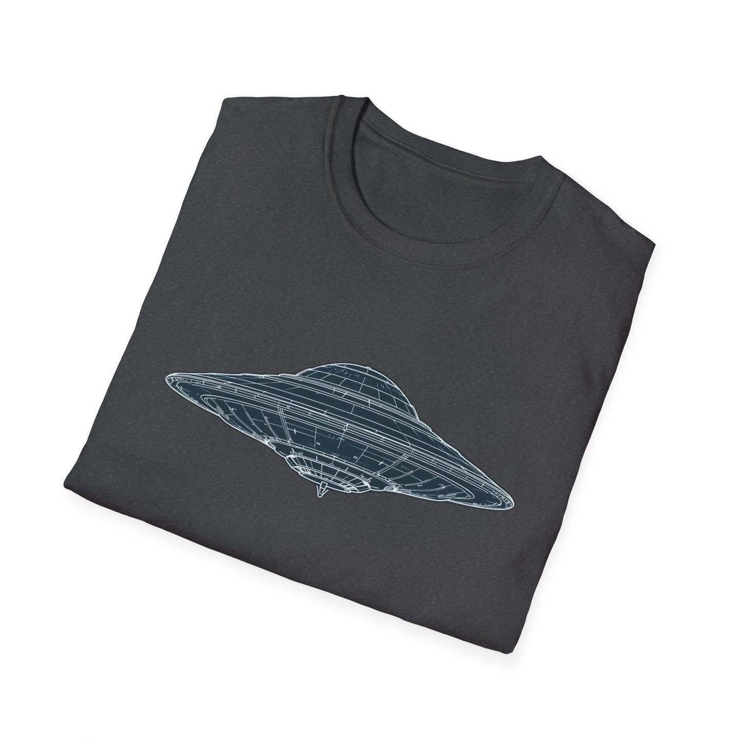 Unisex UFO Graphic T-Shirt, Fun Gift for Space Lovers, Casual Wear, Extra Soft T-Shirt, Birthday Gift, Geeky Apparel, Space Themed Clothing - IconVexa