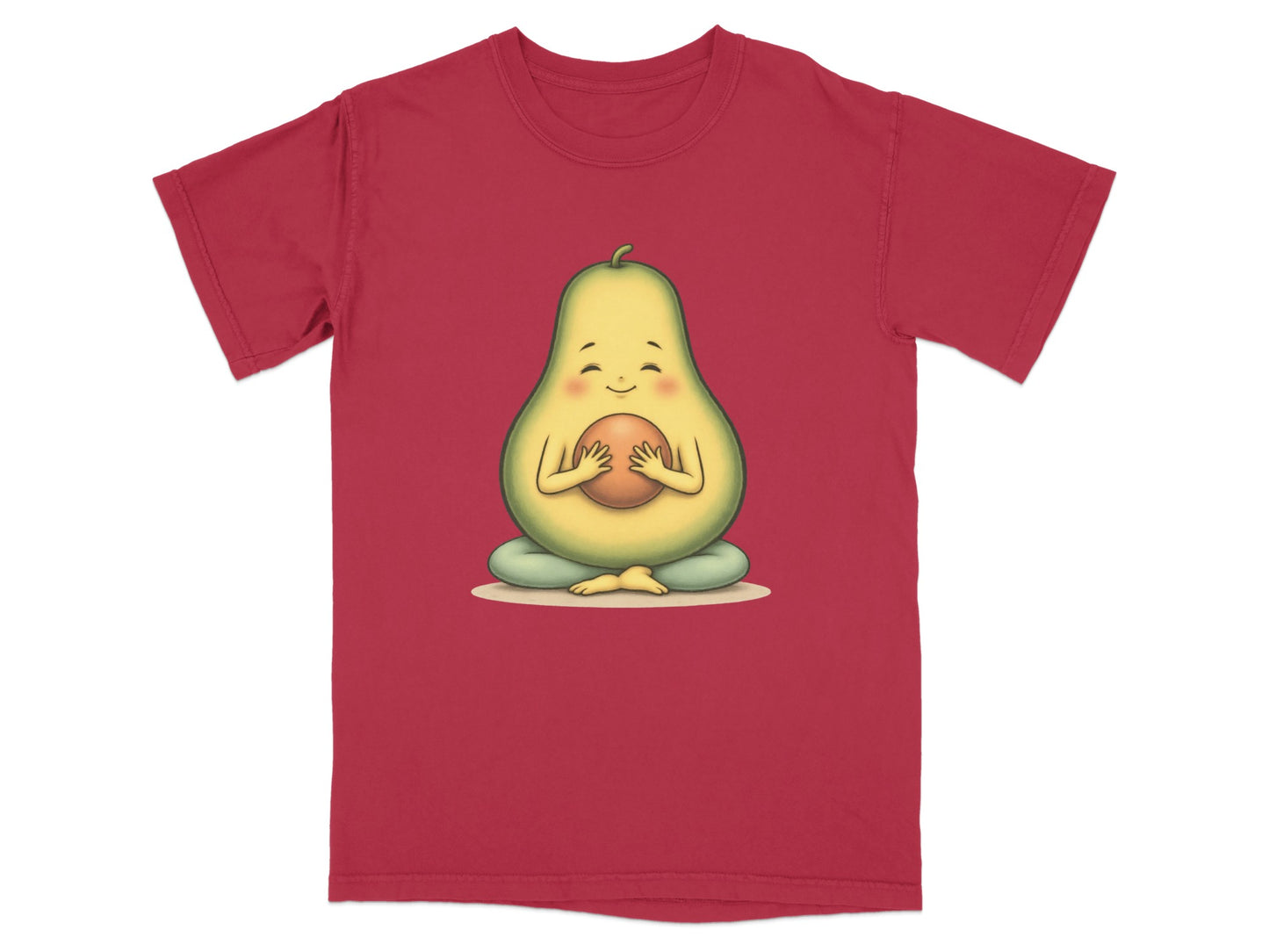 Adorable Meditating Pear Graphic Tee Shirt product