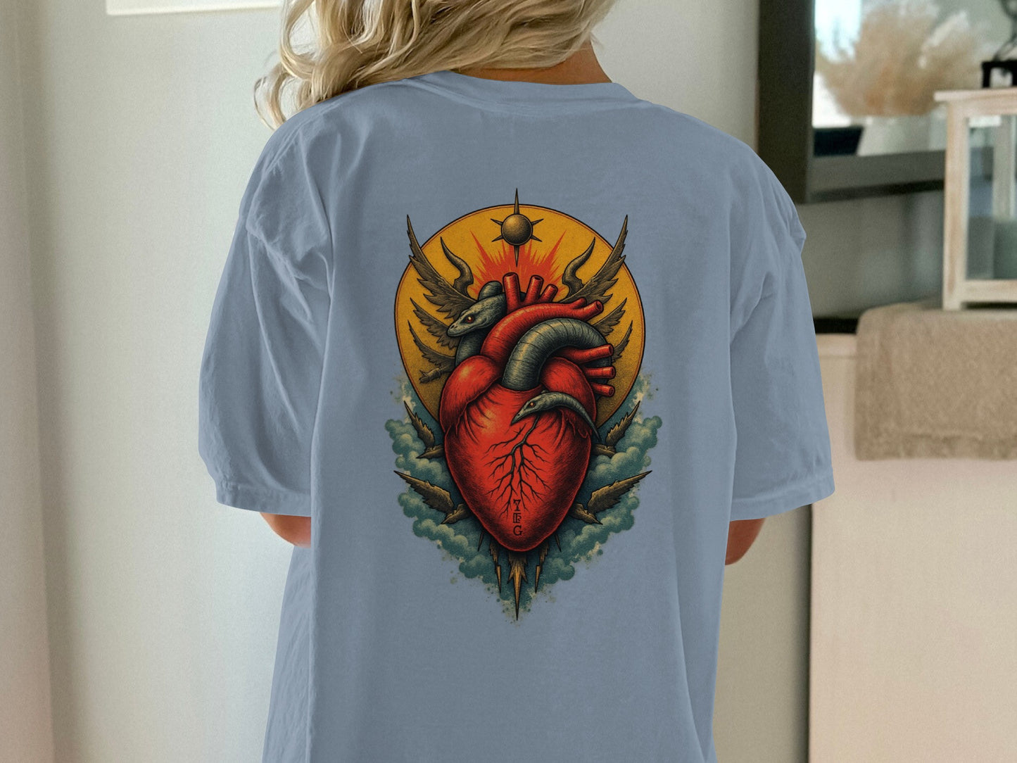 Heart and Thorns Art Graphic Tee product type