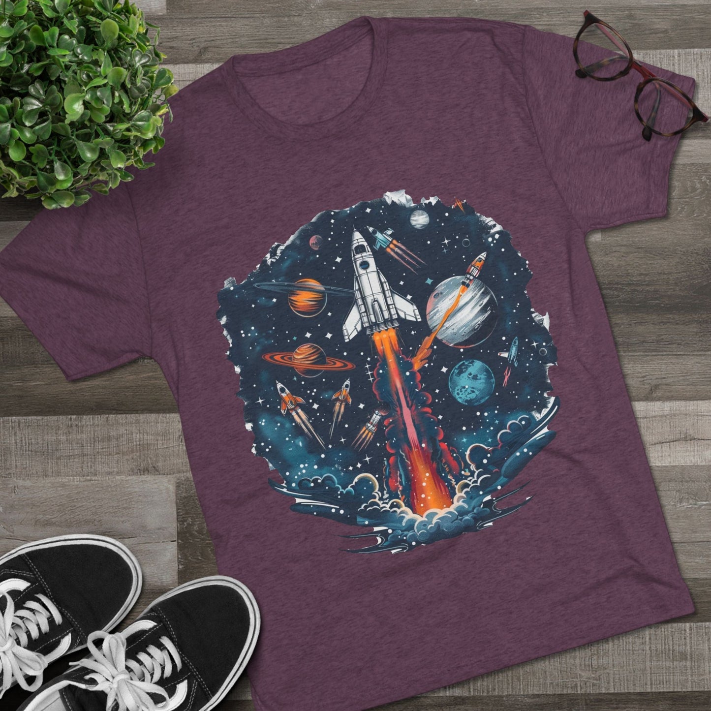 Unisex Tri - Blend Crew Tee - IconVexa