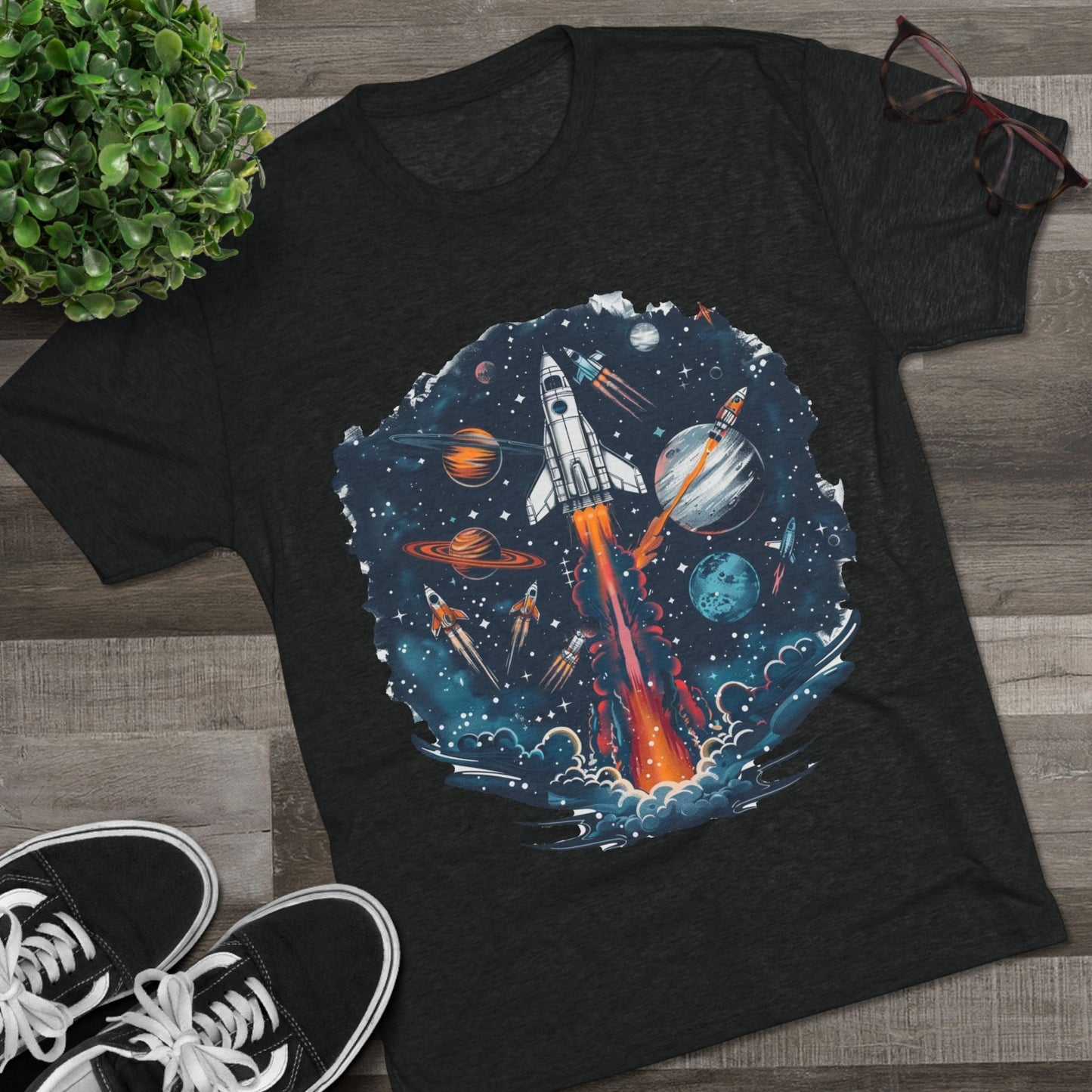 Unisex Tri - Blend Crew Tee - IconVexa