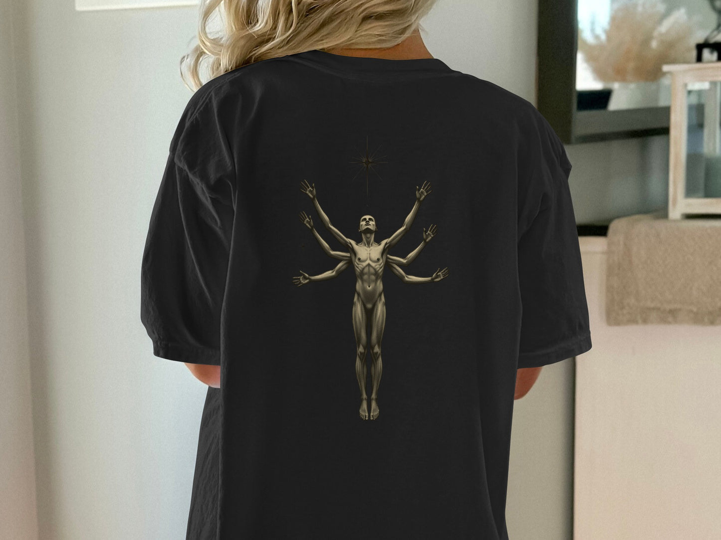 Vitruvian Inspired Design Back Print T-Shirt product