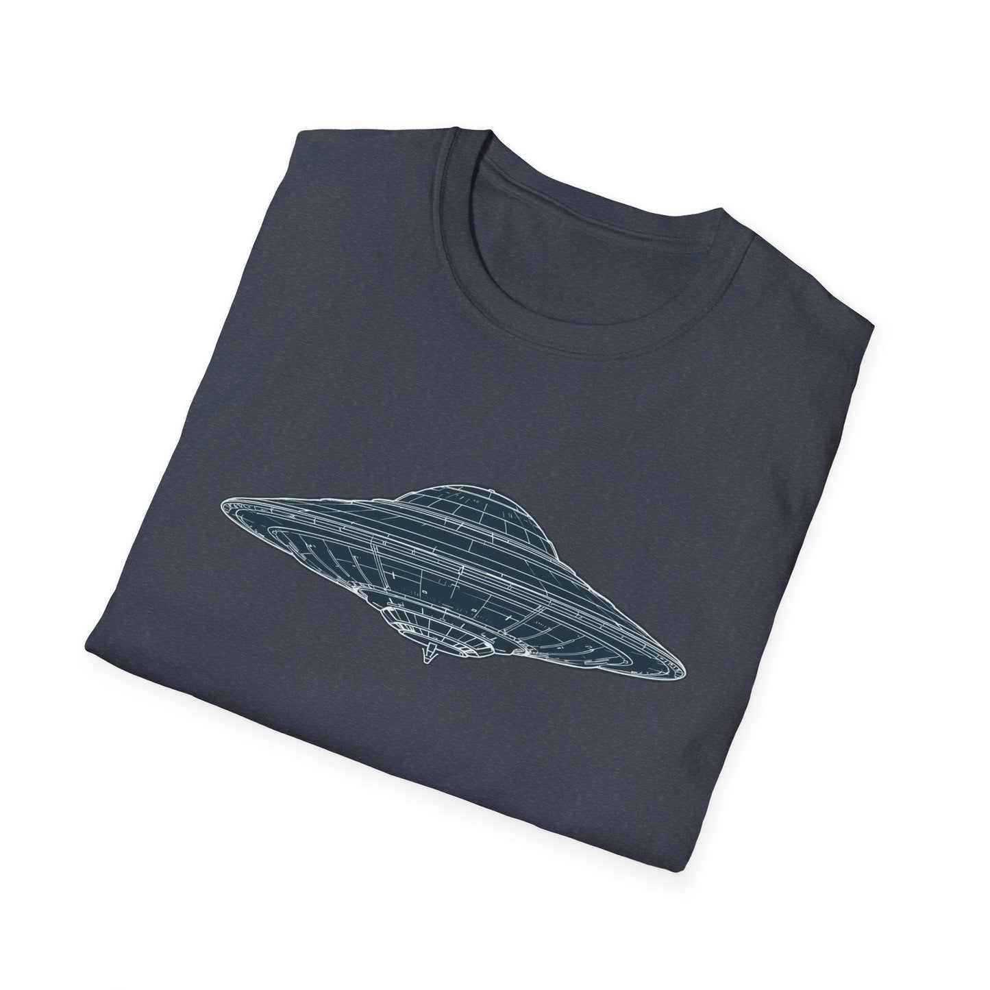 Unisex UFO Graphic T-Shirt, Fun Gift for Space Lovers, Casual Wear, Extra Soft T-Shirt, Birthday Gift, Geeky Apparel, Space Themed Clothing - IconVexa
