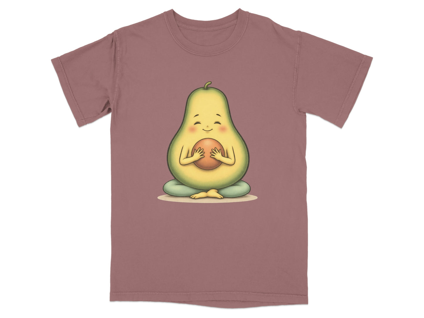 Peaceful Pear Character Sitting Yoga Pose Shirt product type