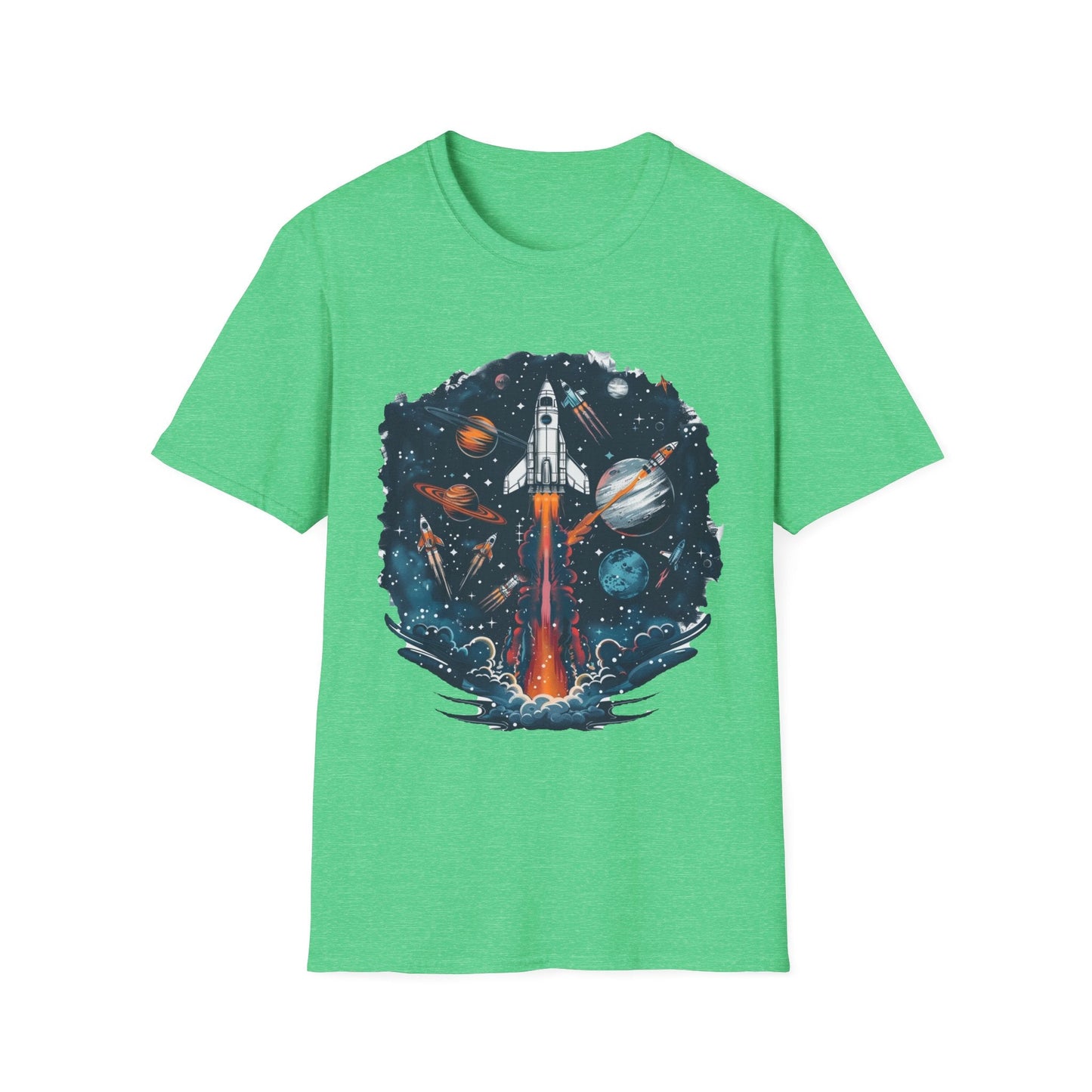 Cosmic Adventure T-Shirt - Unisex Rocket Space Tee, Astronaut Gift, Science Lover Shirt, Outer Space Apparel, Gift for Stargazers - IconVexa