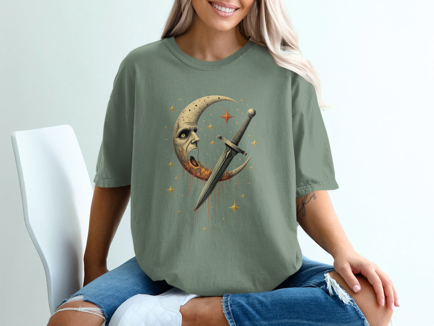 Moon and Dagger Graphic Tee shirt product