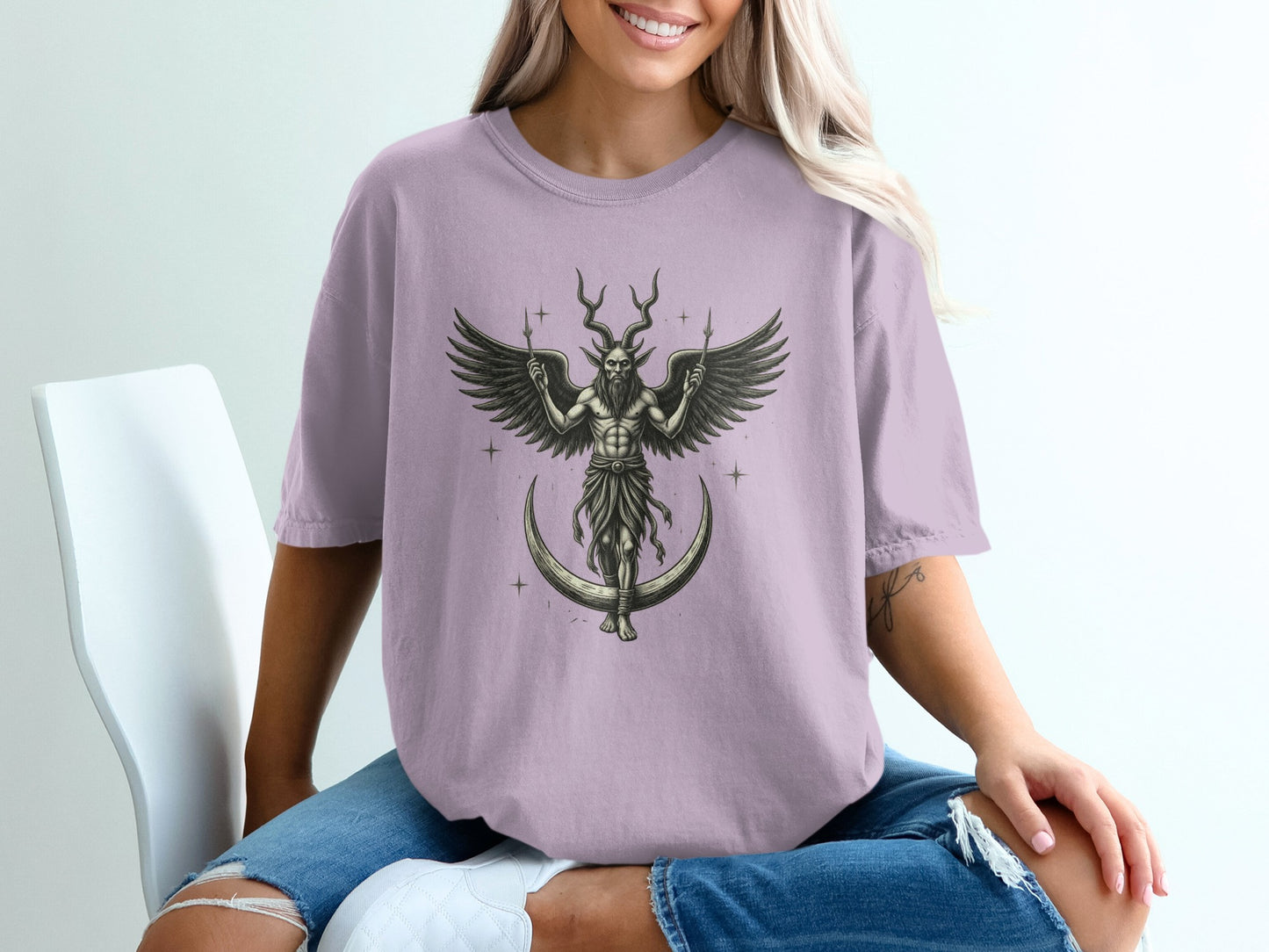 Mystical Winged Creature Graphic Tee shirt product type