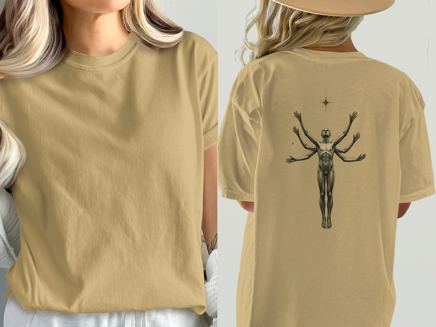 Vintage Art Design Unisex Casual Short Sleeve T-Shirt product type