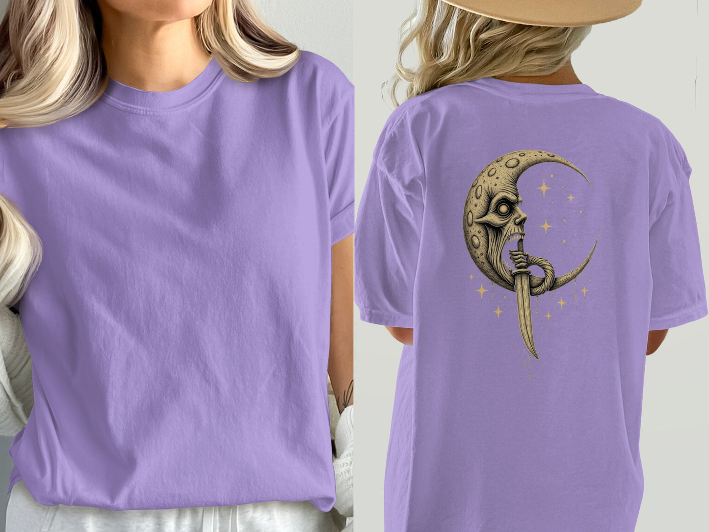 Mystical Moon Crescent Printed Graphic Tee product