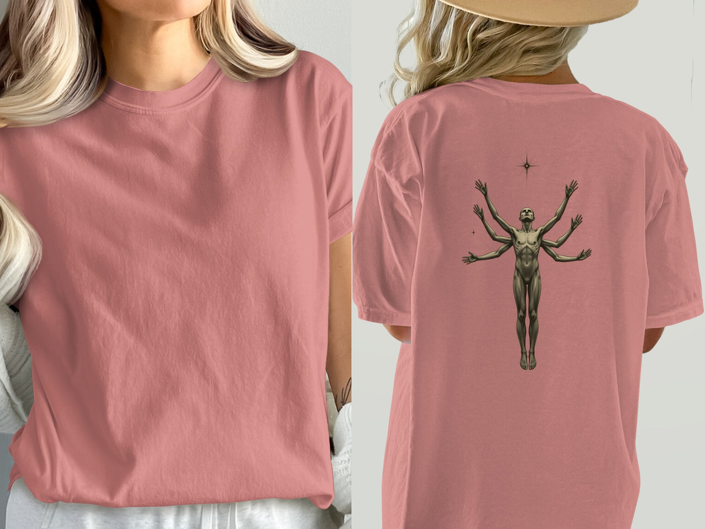 Elegant Design Pink Graphic Tees Stylish product type