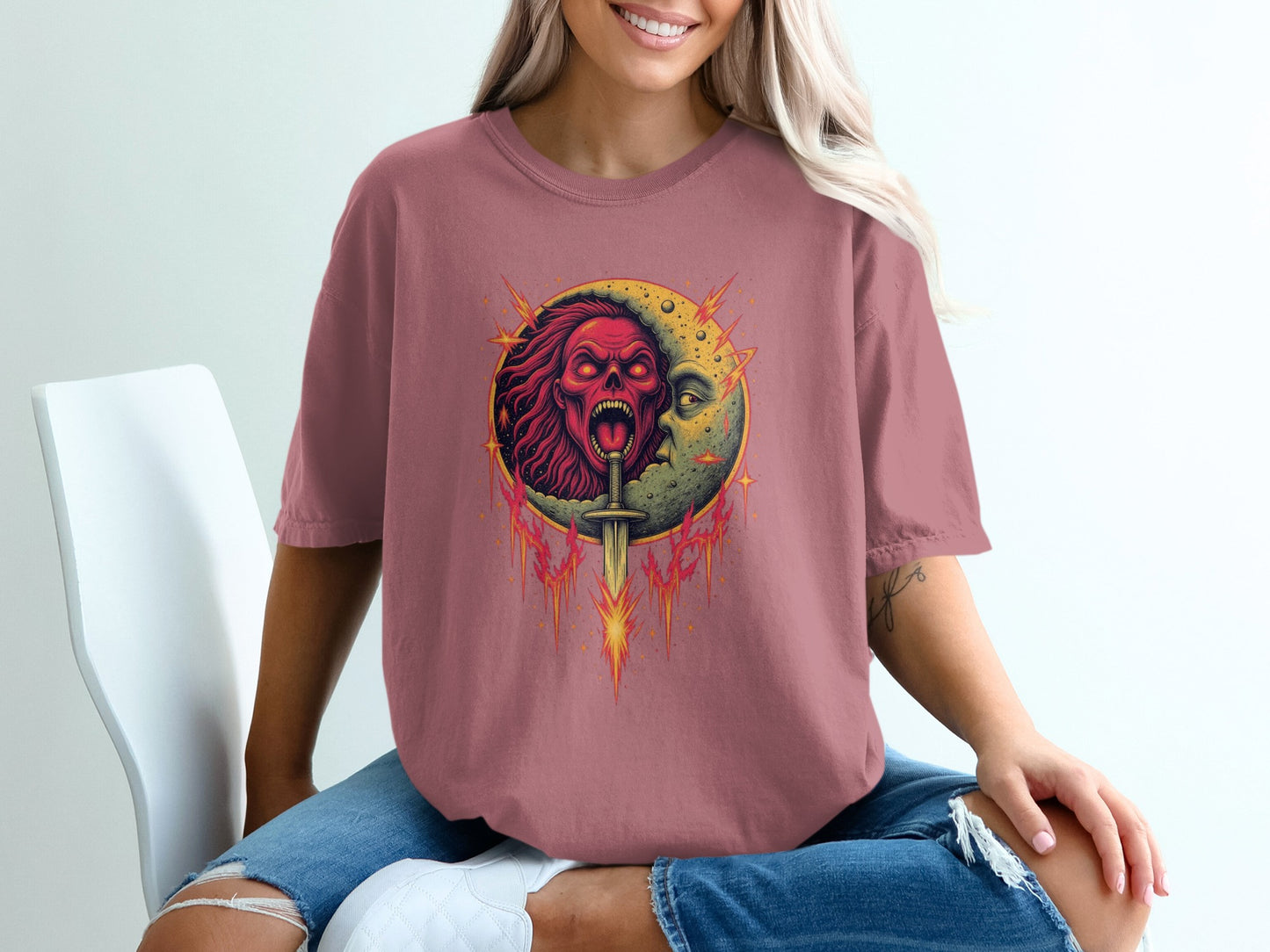 Vintage Horror Graphic Tee Halloween Shirt product