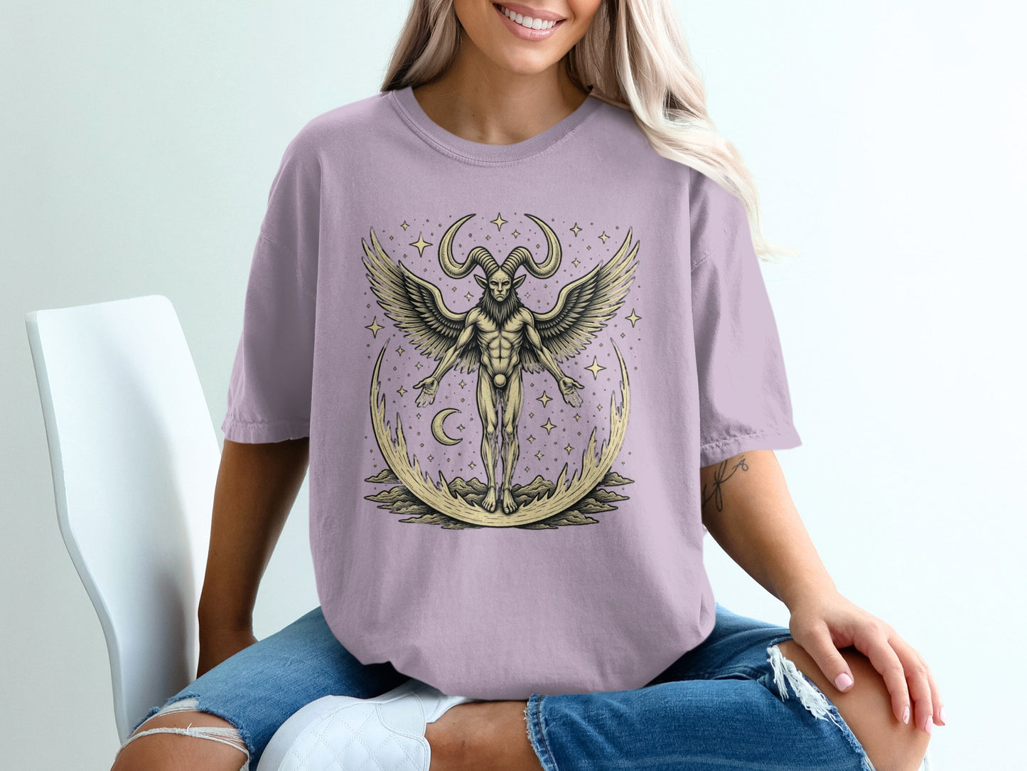 Mystical Winged Creature Graphic Tee Shirt product