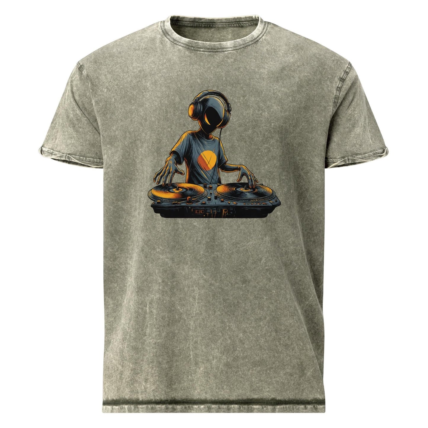 Alien DJ Tee | Space Theme Shirt for Music Lovers | Sci - Fi Streetwear Graphic T-Shirt - IconVexa