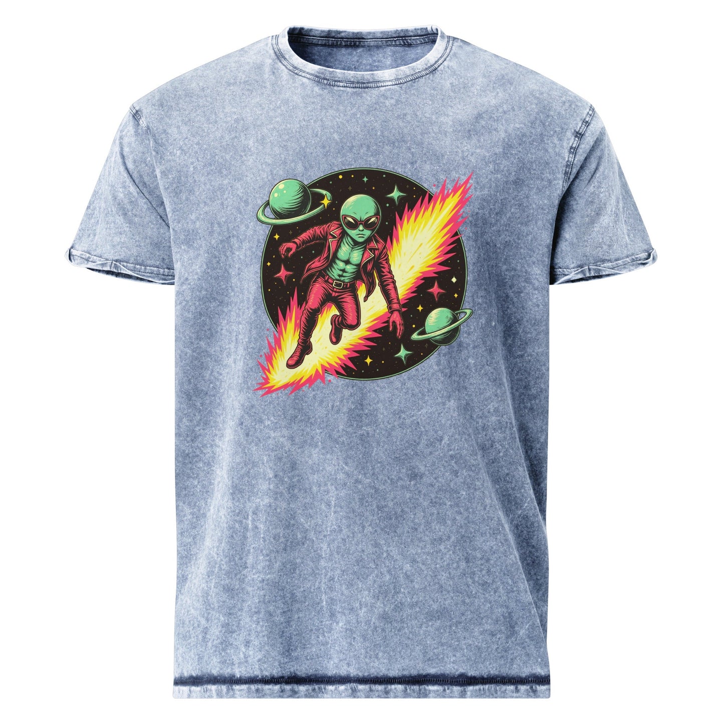 Alien Hero T-Shirt | Retro Sci - Fi Graphic Tee | Outer Space Adventure Shirt for Geeks - IconVexa
