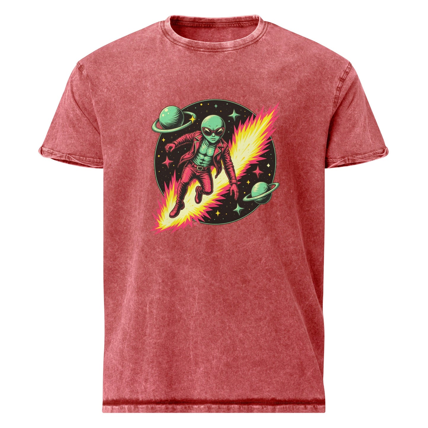 Alien Hero T-Shirt | Retro Sci - Fi Graphic Tee | Outer Space Adventure Shirt for Geeks - IconVexa
