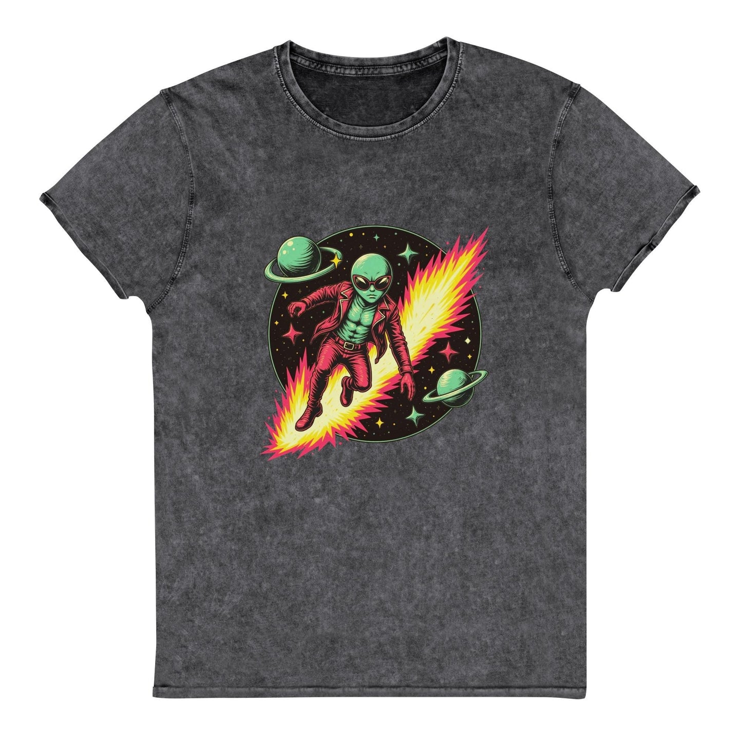 Alien Hero T-Shirt | Retro Sci - Fi Graphic Tee | Outer Space Adventure Shirt for Geeks - IconVexa
