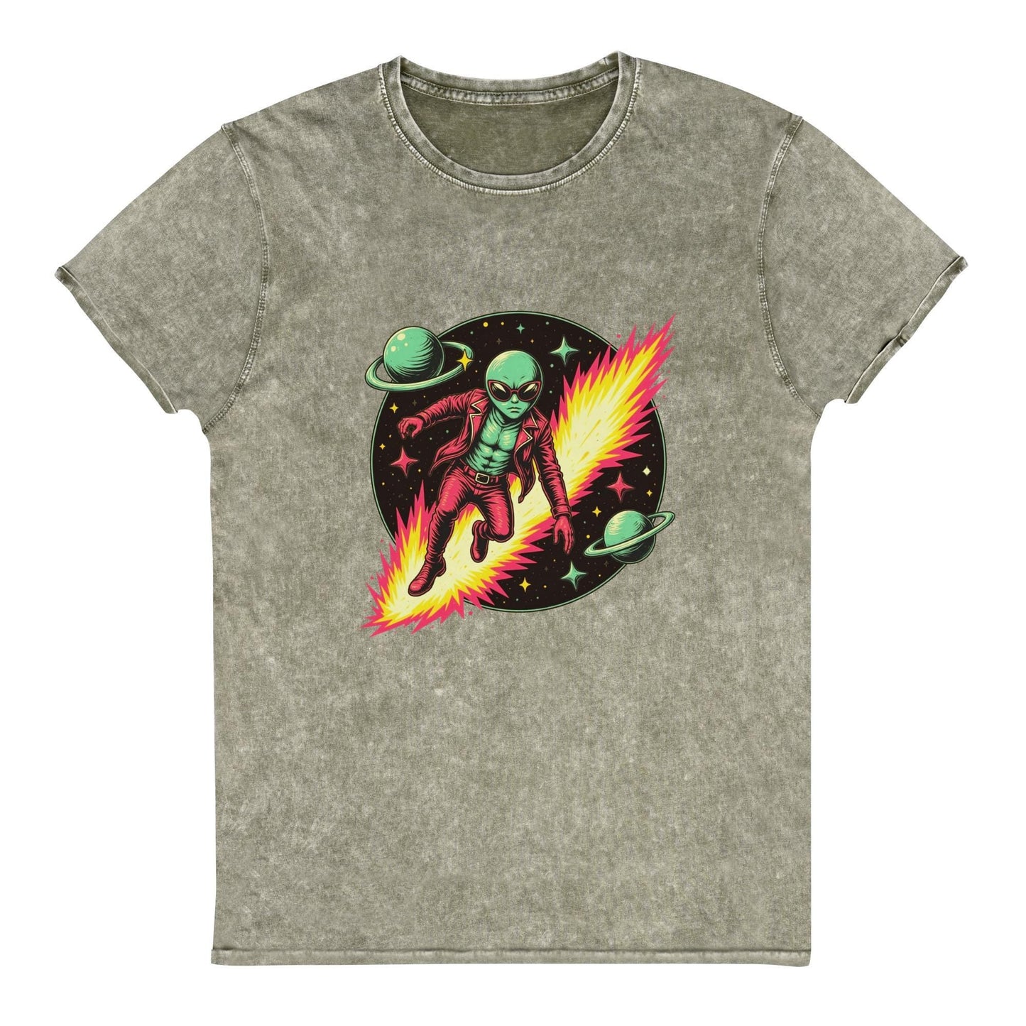 Alien Hero T-Shirt | Retro Sci - Fi Graphic Tee | Outer Space Adventure Shirt for Geeks - IconVexa
