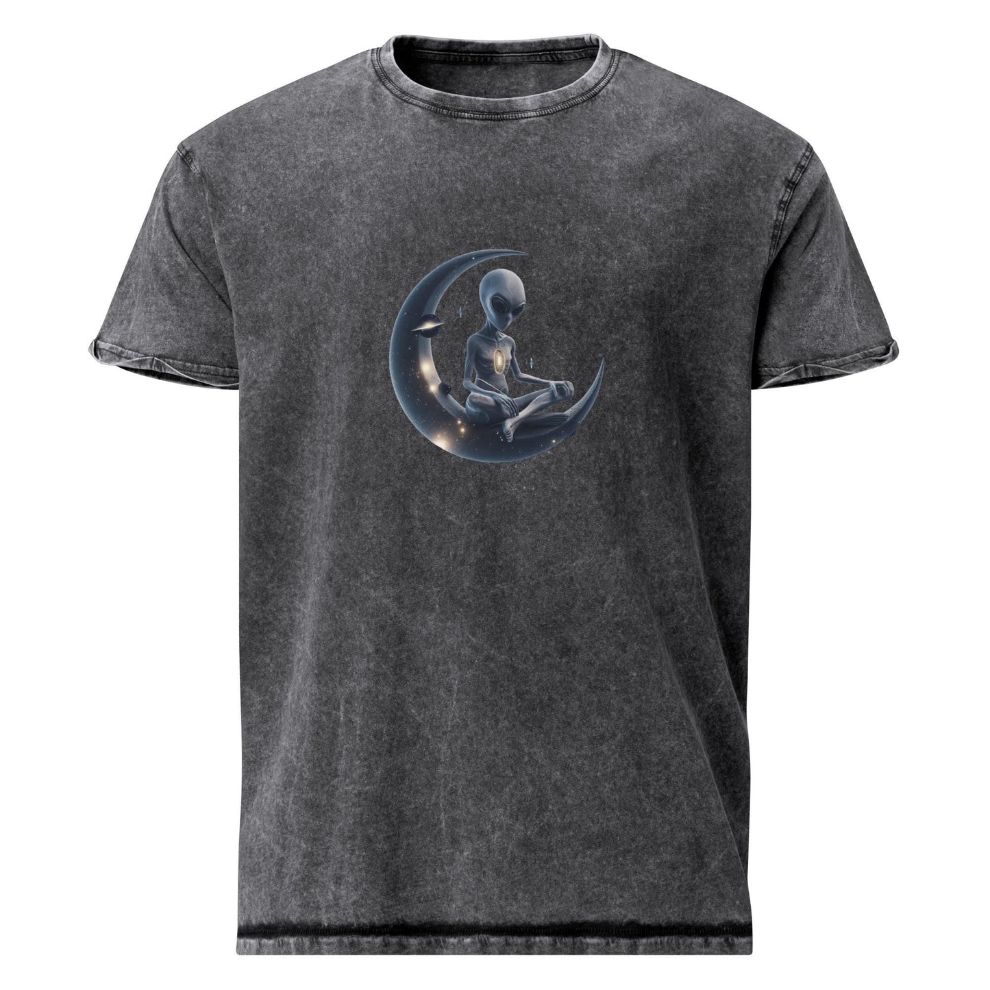 Alien Meditation Tee | Cosmic Inner Peace Shirt | Outer Space Graphic T-Shirt - IconVexa