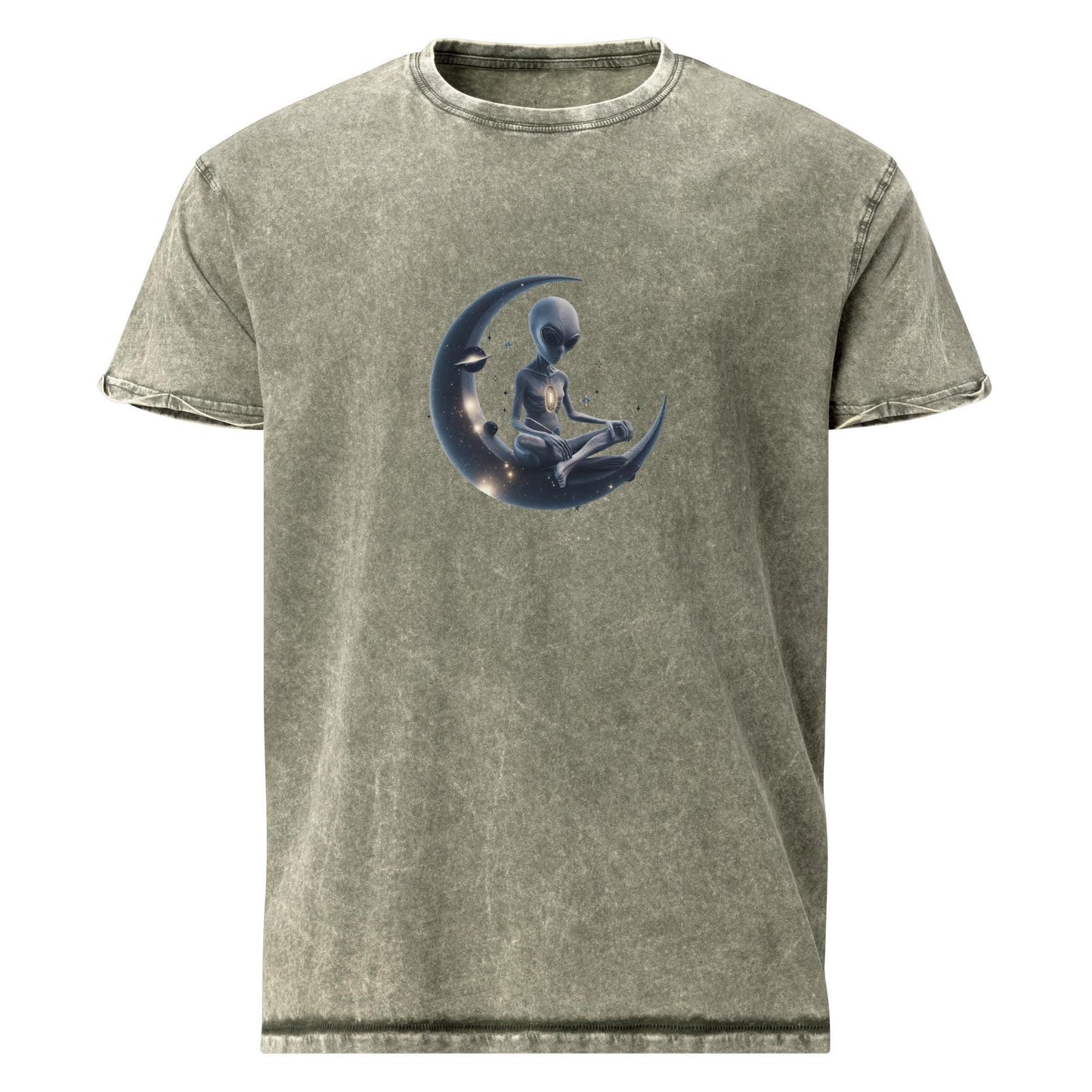 Alien Meditation Tee | Cosmic Inner Peace Shirt | Outer Space Graphic T-Shirt - IconVexa