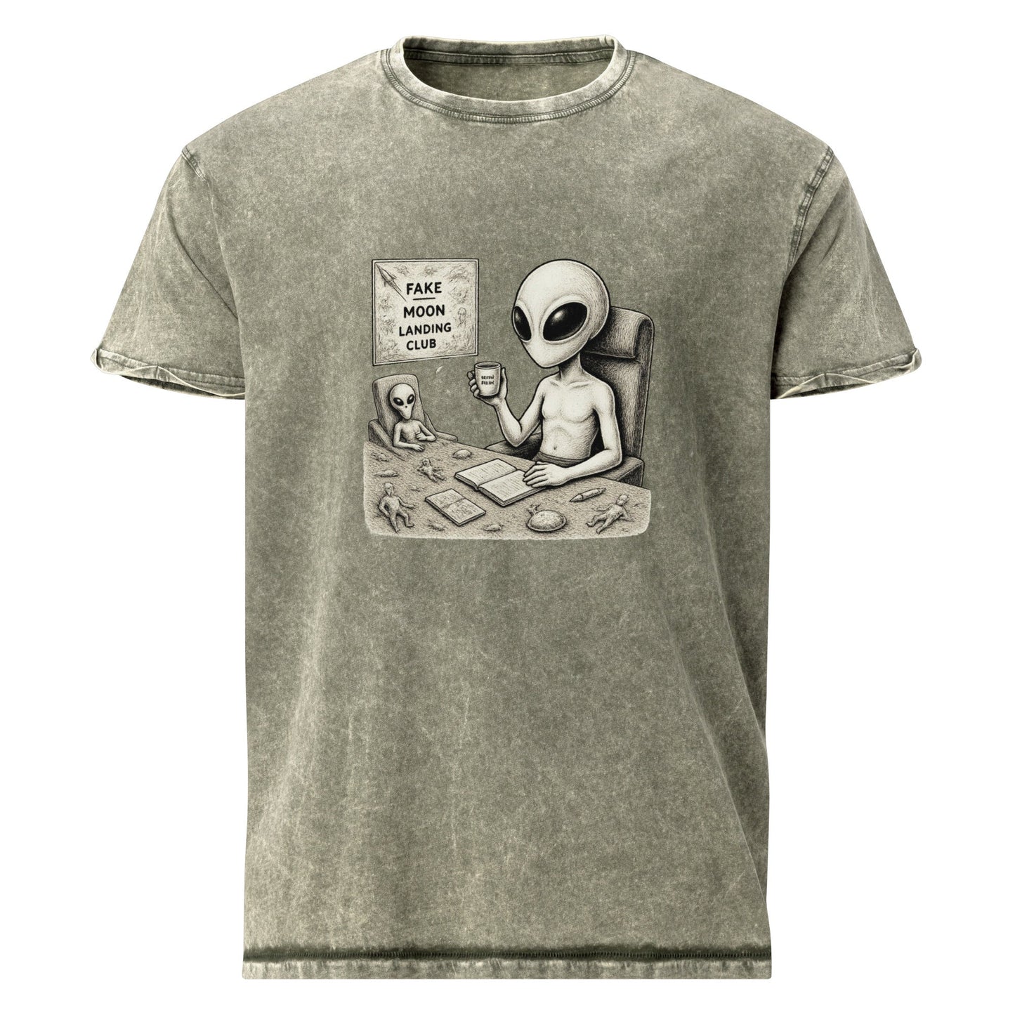Alien Moon Conspiracy Tee | Funny Space Graphic for Geeks | Sci - Fi Truth Seeker T-Shirt - IconVexa
