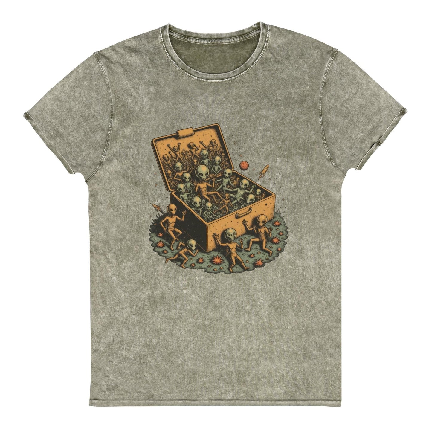 Alien Suitcase Tee | Funny UFO Graphic Shirt | Retro Sci - Fi Streetwear for Space Fans - IconVexa