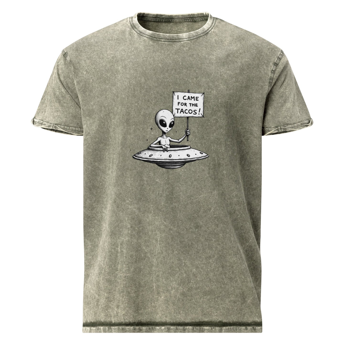 Alien Tee Funny Foodie Style | UFO Shirt for Taco Lovers | Sci - Fi Graphic Space Gift - IconVexa