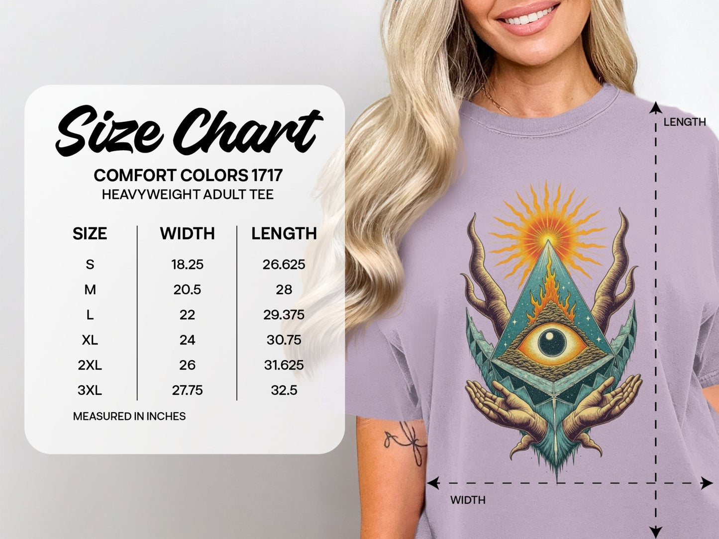 All Seeing Eye Pyramid Sun Hands Graphic Cool Design T-Shirt - IconVexa
