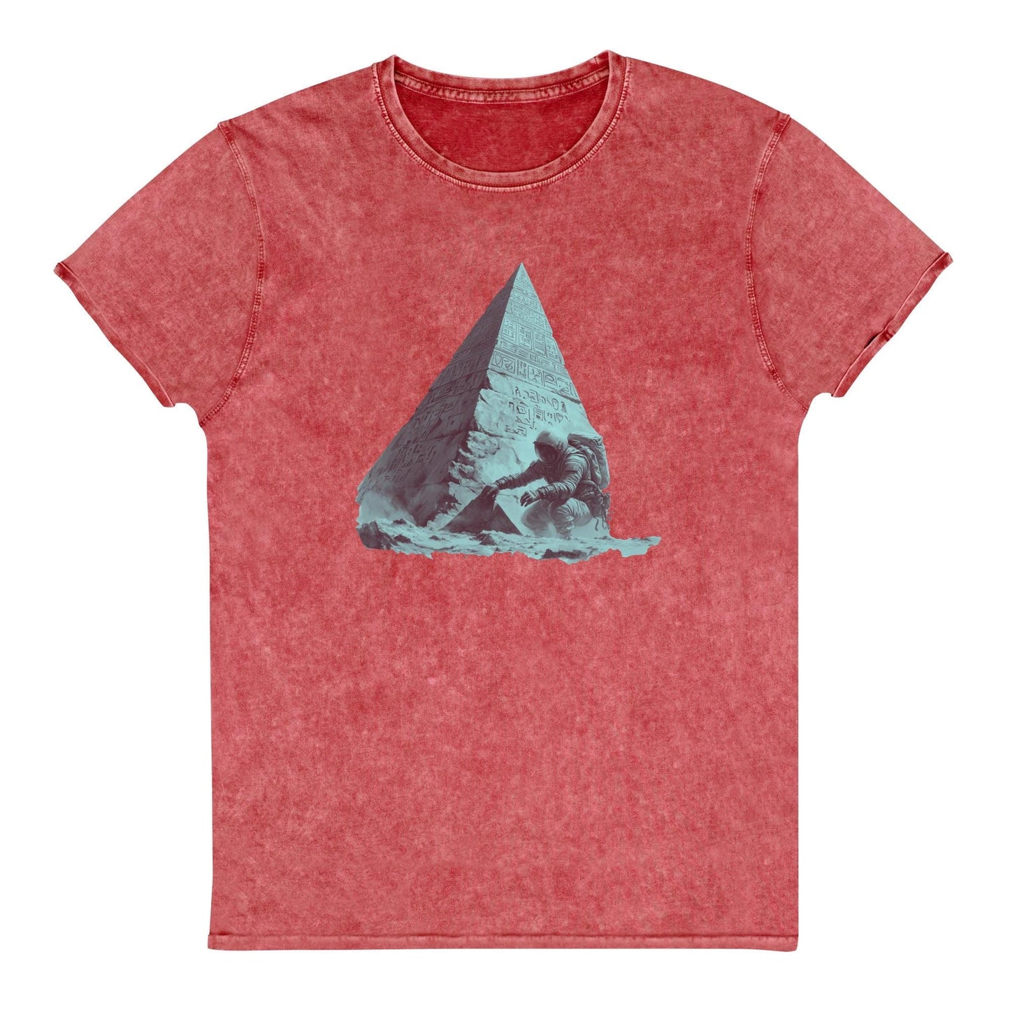 Astronaut Pyramid Discovery T-Shirt | Sci - Fi Ancient Alien Tee | Space Explorer Graphic Shirt - IconVexa