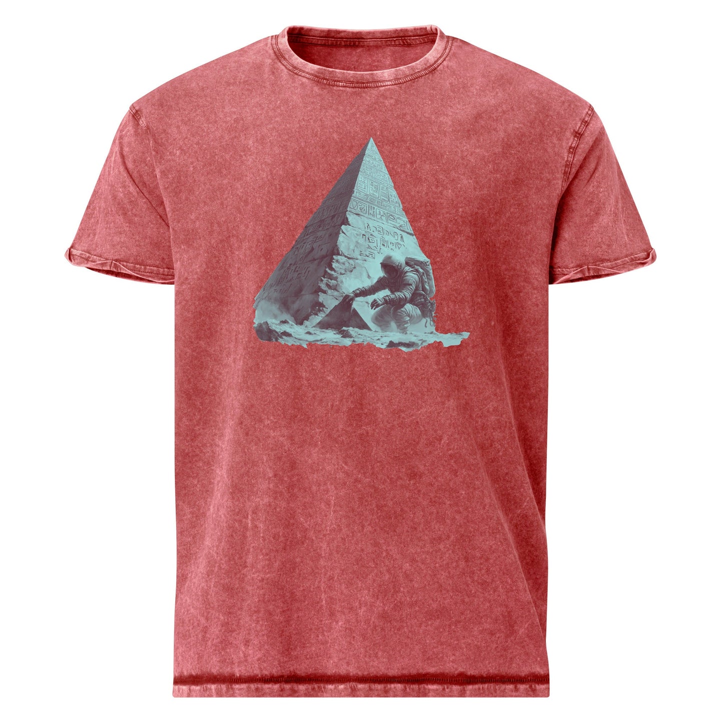 Astronaut Pyramid Discovery T-Shirt | Sci - Fi Ancient Alien Tee | Space Explorer Graphic Shirt - IconVexa