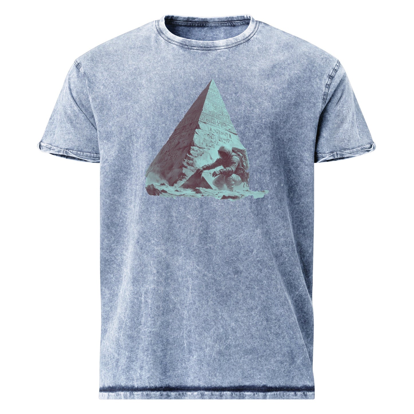 Astronaut Pyramid Discovery T-Shirt | Sci - Fi Ancient Alien Tee | Space Explorer Graphic Shirt - IconVexa