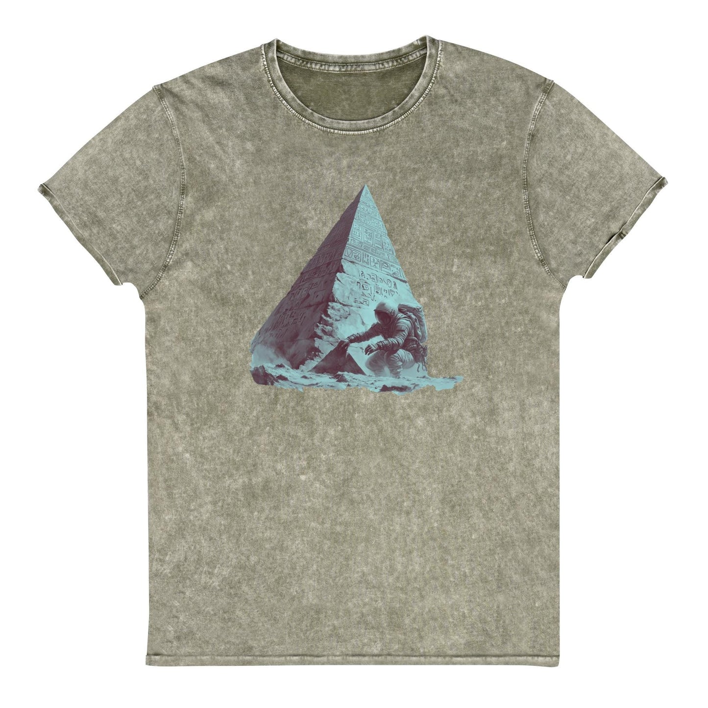 Astronaut Pyramid Discovery T-Shirt | Sci - Fi Ancient Alien Tee | Space Explorer Graphic Shirt - IconVexa