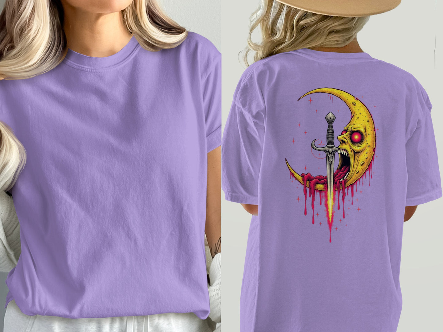Moon and Sword Graphic Tee Shirt product type