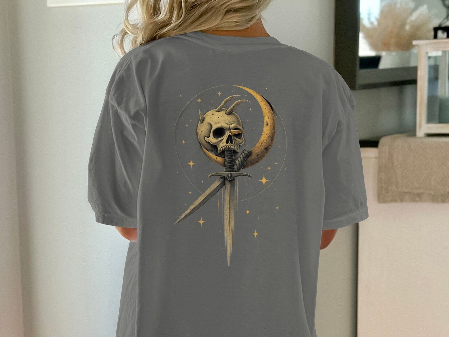 Mystical Skull and Sword Graphic Tee product