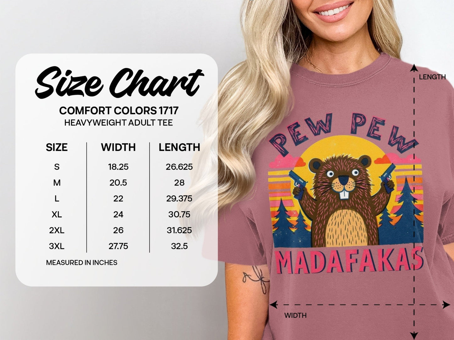 Beaver T-Shirt, Funny Animal Tee, Pew Pew Shirt, Offensive Shirt, Humor Tee, Graphic Tee, Novelty Shirt, Meme Shirt, Viral T-Shirt - IconVexa