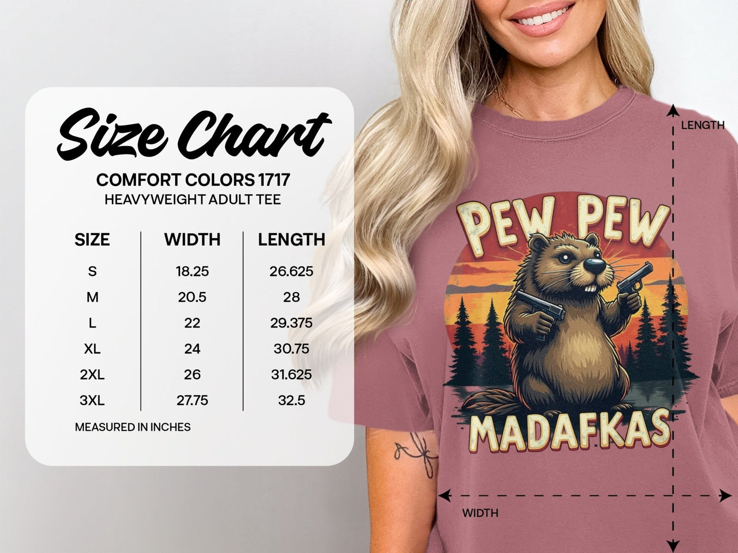 Beaver T-Shirt, Pew Pew Madafkas Tee, Funny Animal Shirt, Meme Gift Shirt, Novelty T Shirt, Gun Shirt, Humor T-Shirt - IconVexa