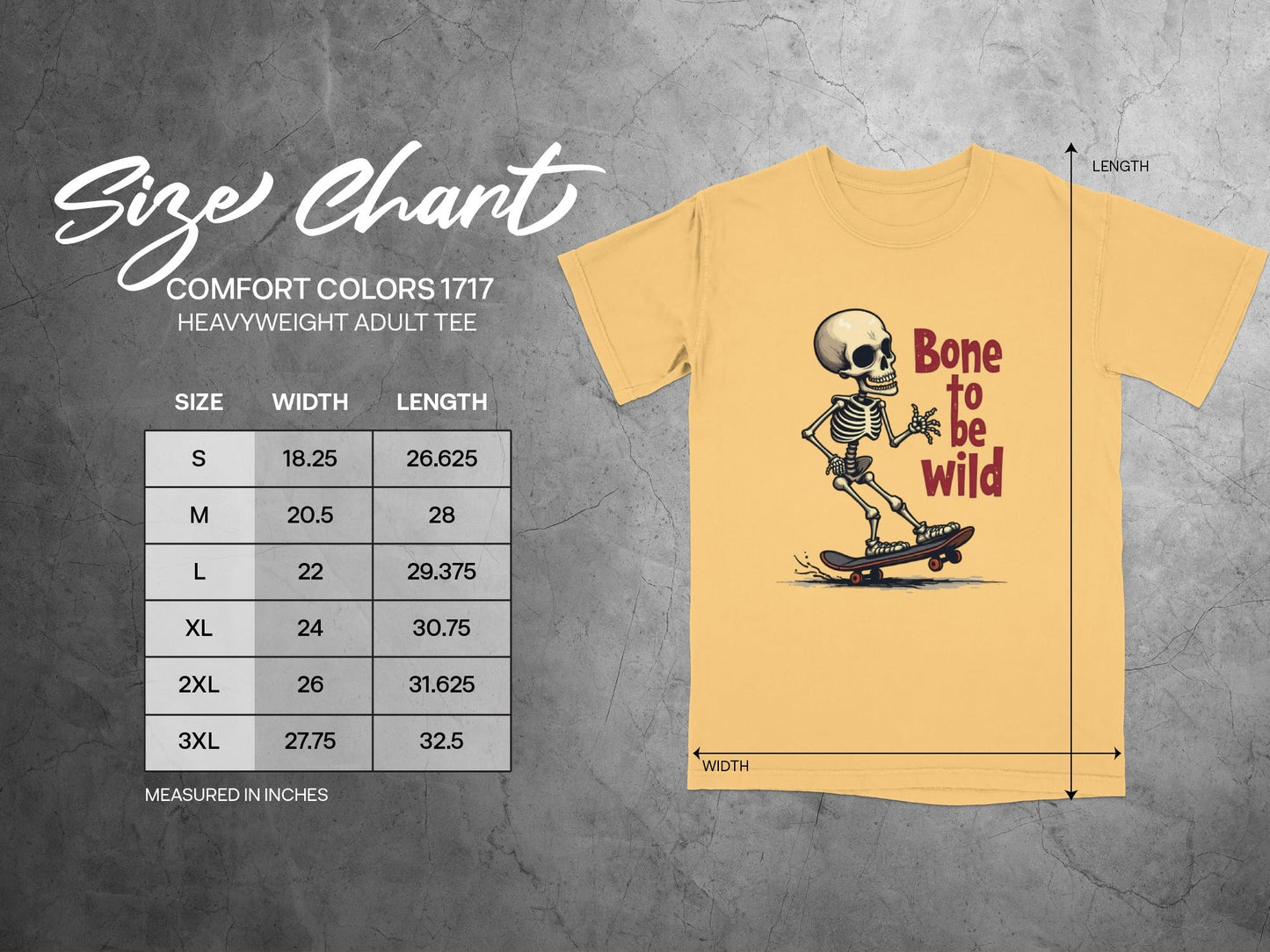 Bone To Be Wild Skateboard Skeleton Graphic Art T-Shirt - IconVexa