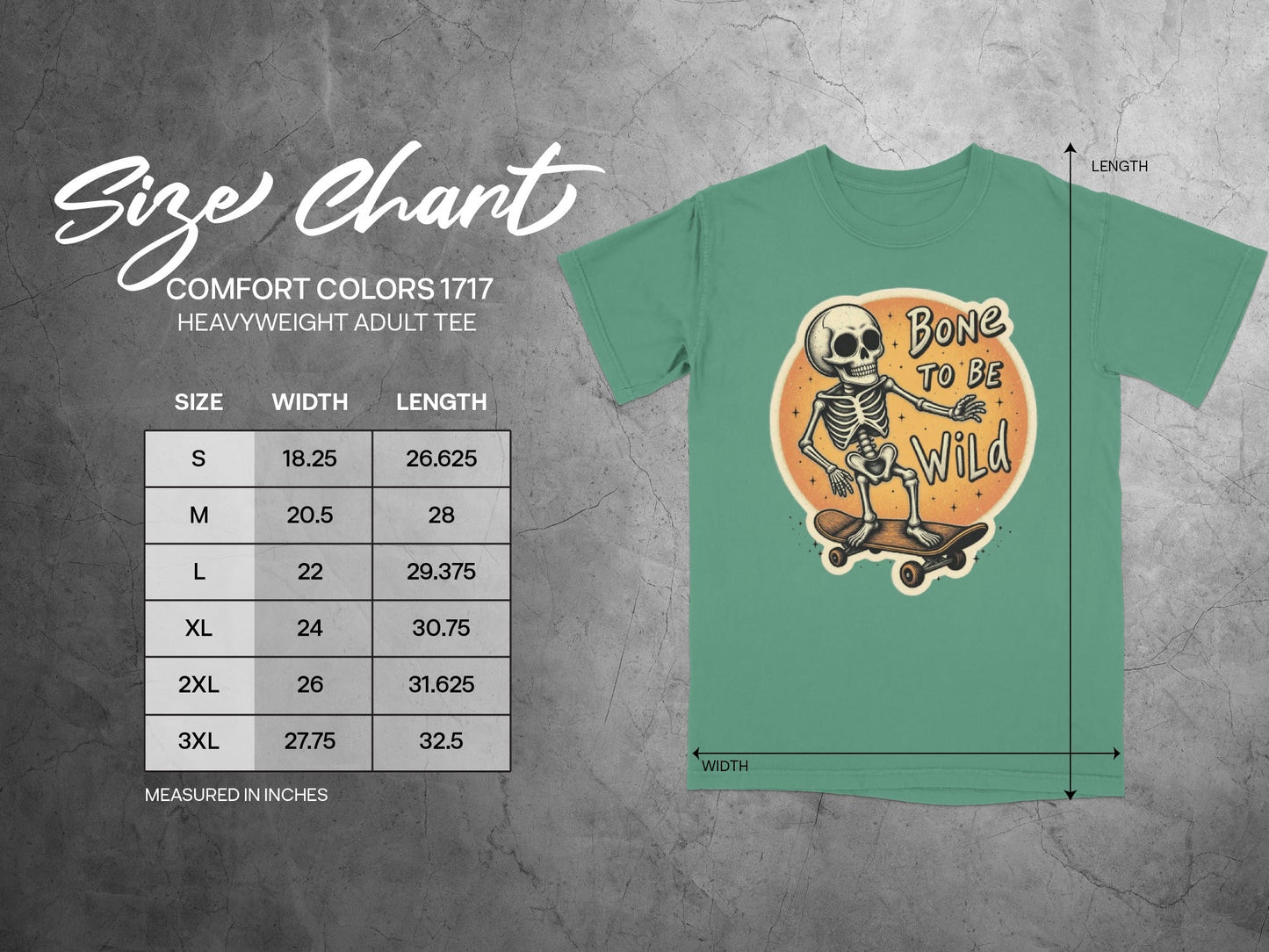 Bone To Be Wild Skeleton Skateboarding Graphic Art T-Shirt - IconVexa