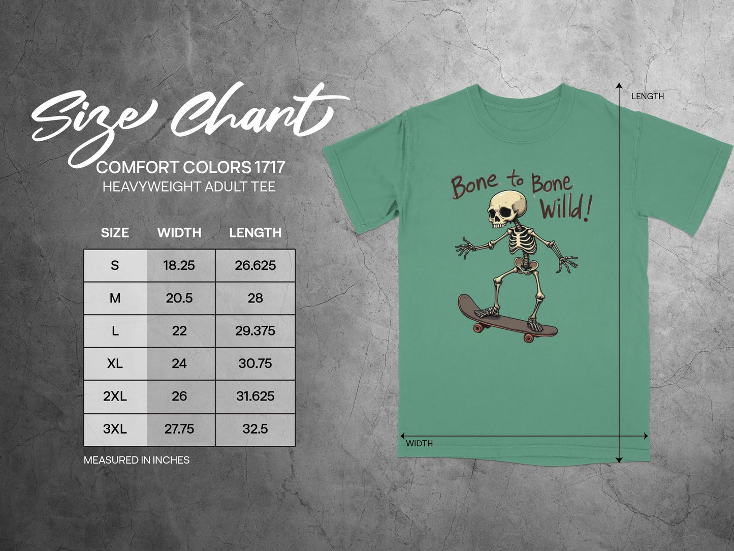 Bone to Bone Wild Skeleton Skateboard Design T-Shirt - IconVexa