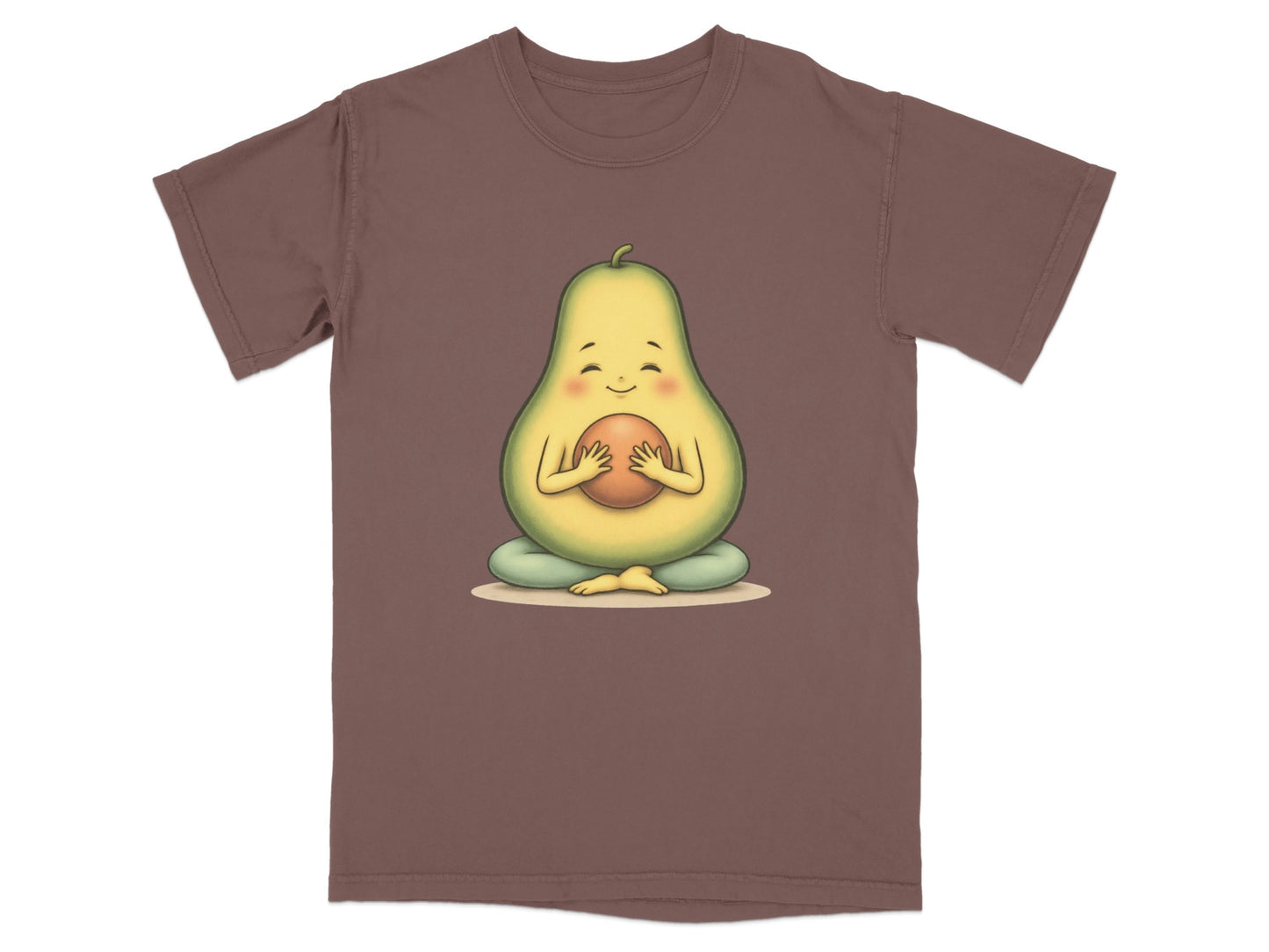Cute Meditating Pear Graphic Relax T-Shirt product