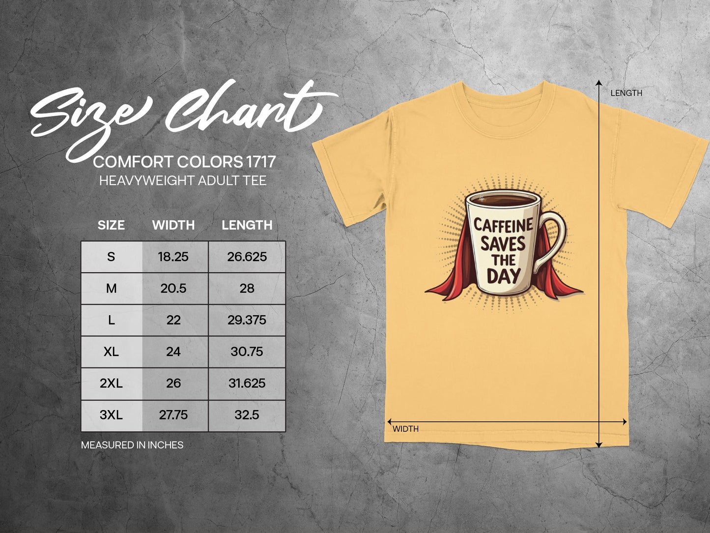 Caffeine Saves The Day Graphic Novelty Tee Top T-Shirt - IconVexa