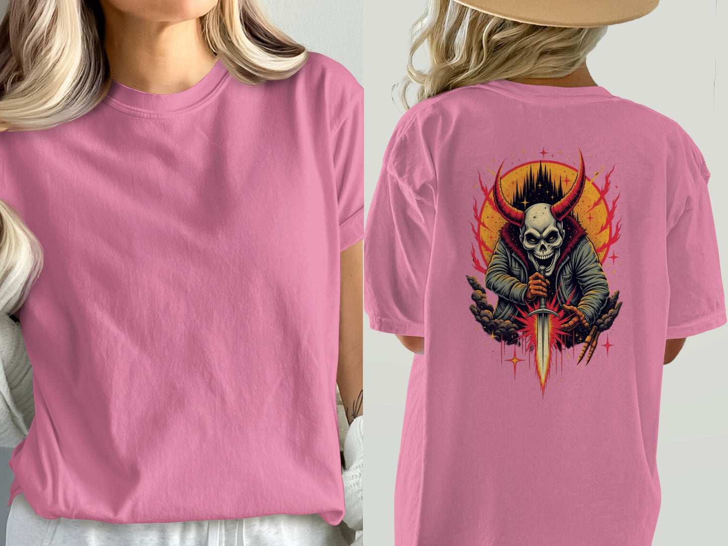 Grim Reaper with Sword Graphic Tee Shirt product type