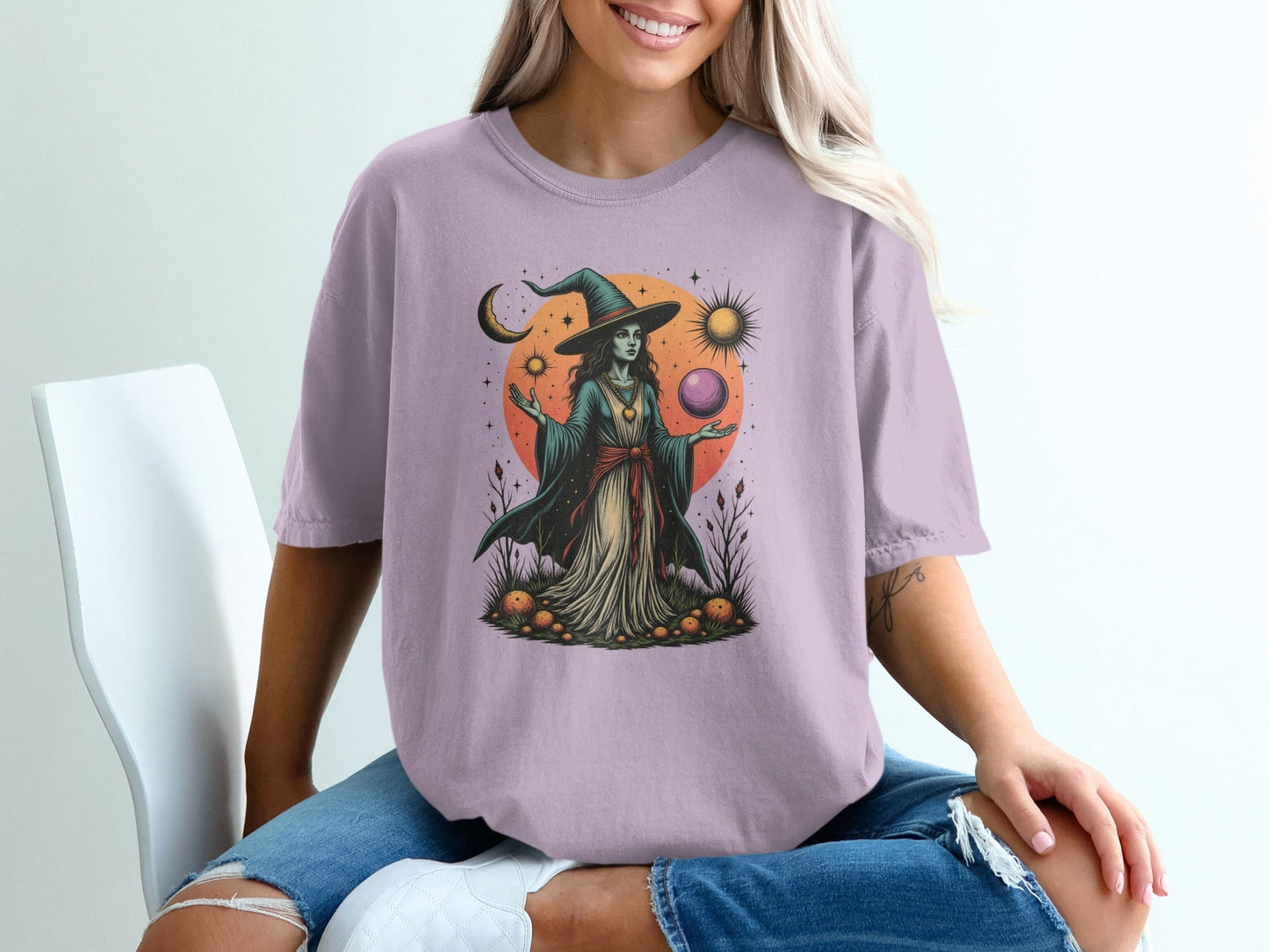 Enchanting Witch Mystical Powers Graphic Fashion T-Shirt - IconVexa