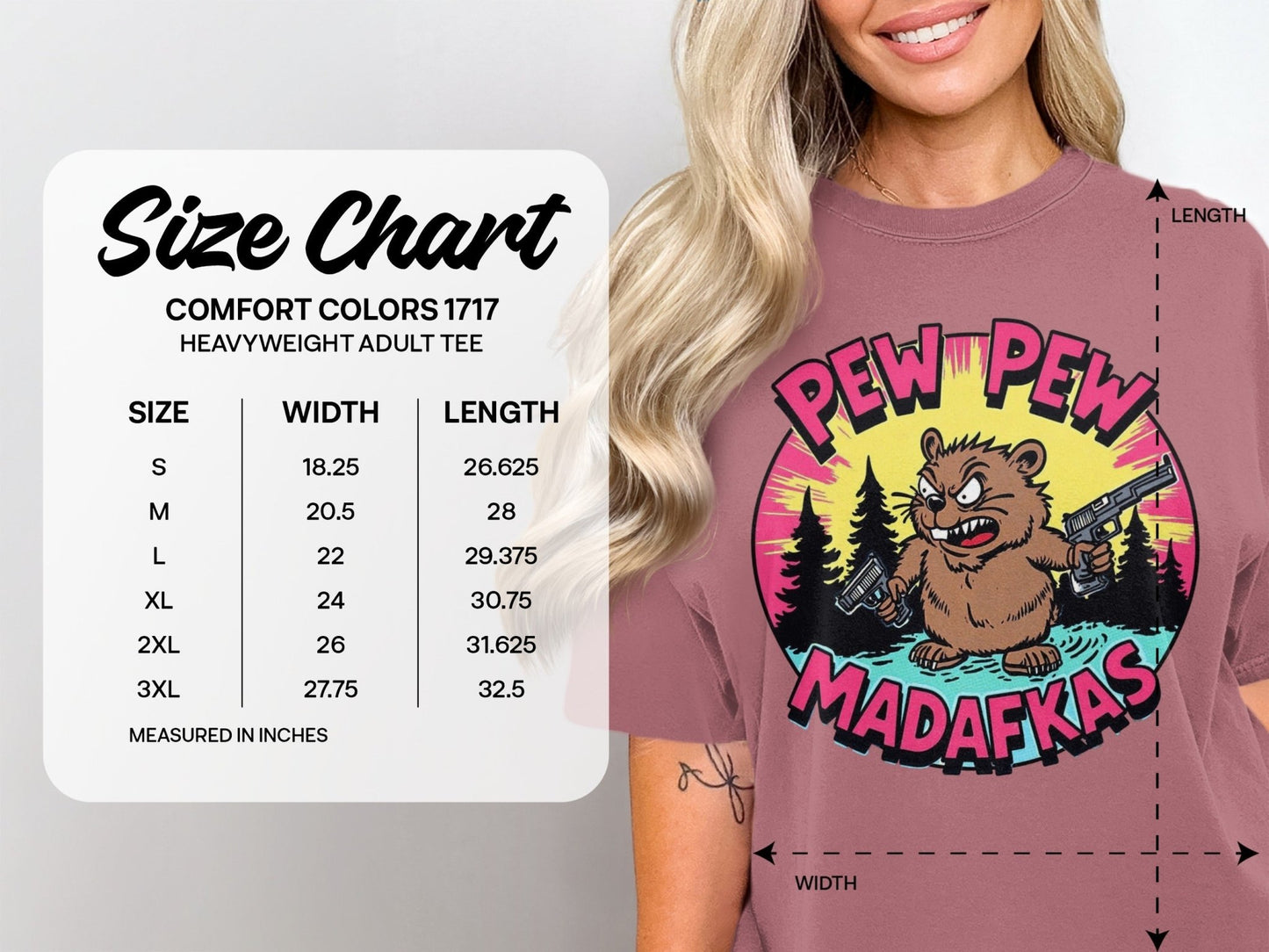 Funny Beaver T-Shirt, Pew Pew Madafkas Tee, Graphic Beaver Shirt, Gift for Beaver Lovers, Cute Animal Shirt, Novelty T-Shirt, Unisex T-Shirt - IconVexa