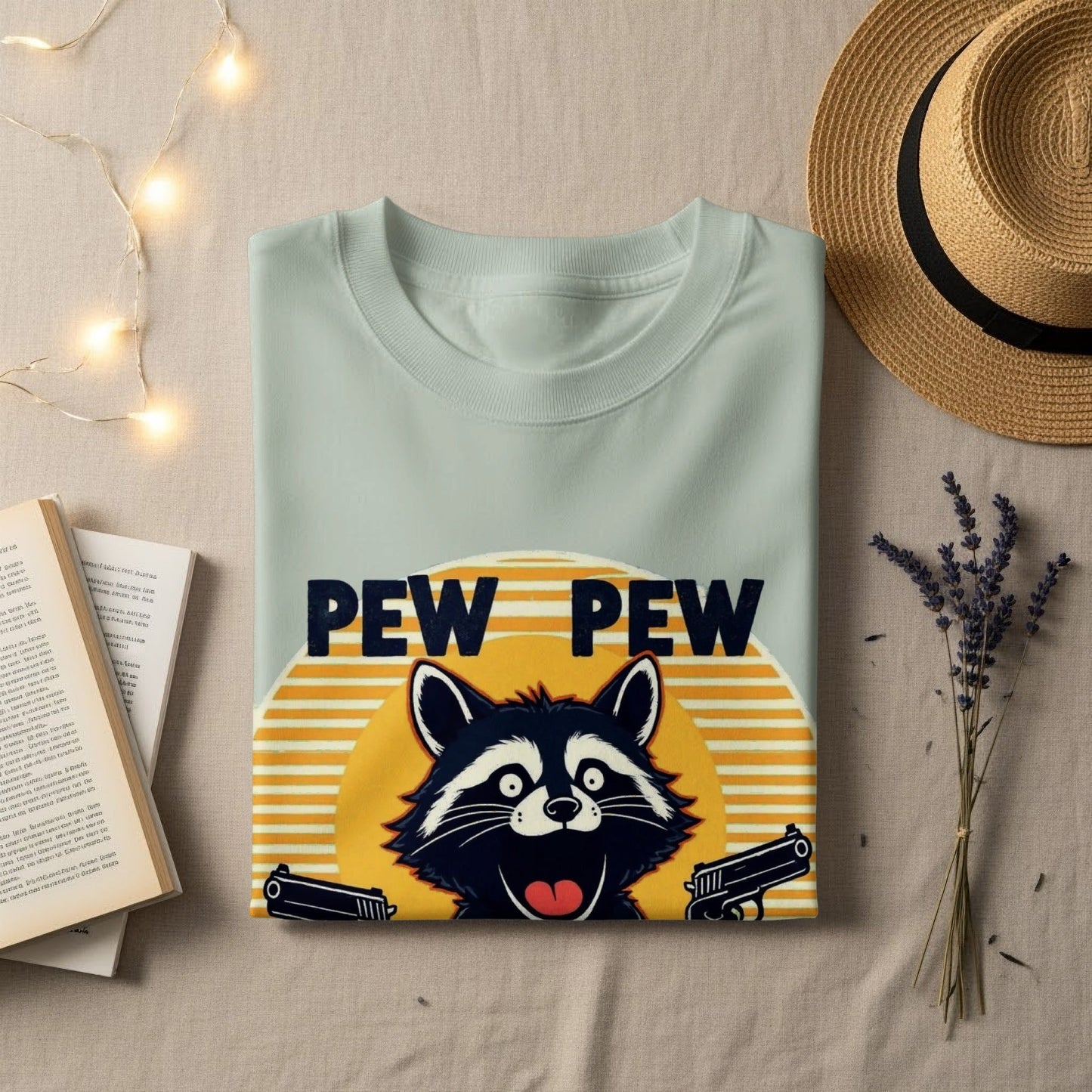 Funny Raccoon T-Shirt, Pew Pew Madafakas Shirt, Graphic Tee, Animal Lover Gift, Sarcastic Tee, Trendy T-Shirt, Humor T-Shirt, Gift for Her - IconVexa