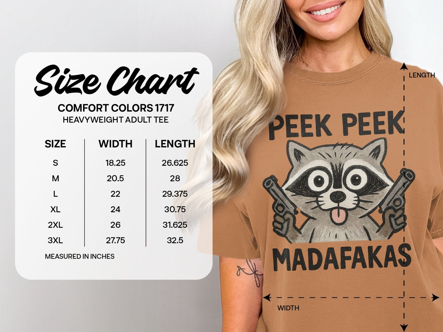 Funny Raccoon Tee Shirt, Gangster Animal T-Shirt, Peek Peek Madafakas T-Shirt, Novelty Humor Shirt, Trending T-Shirt Design - IconVexa