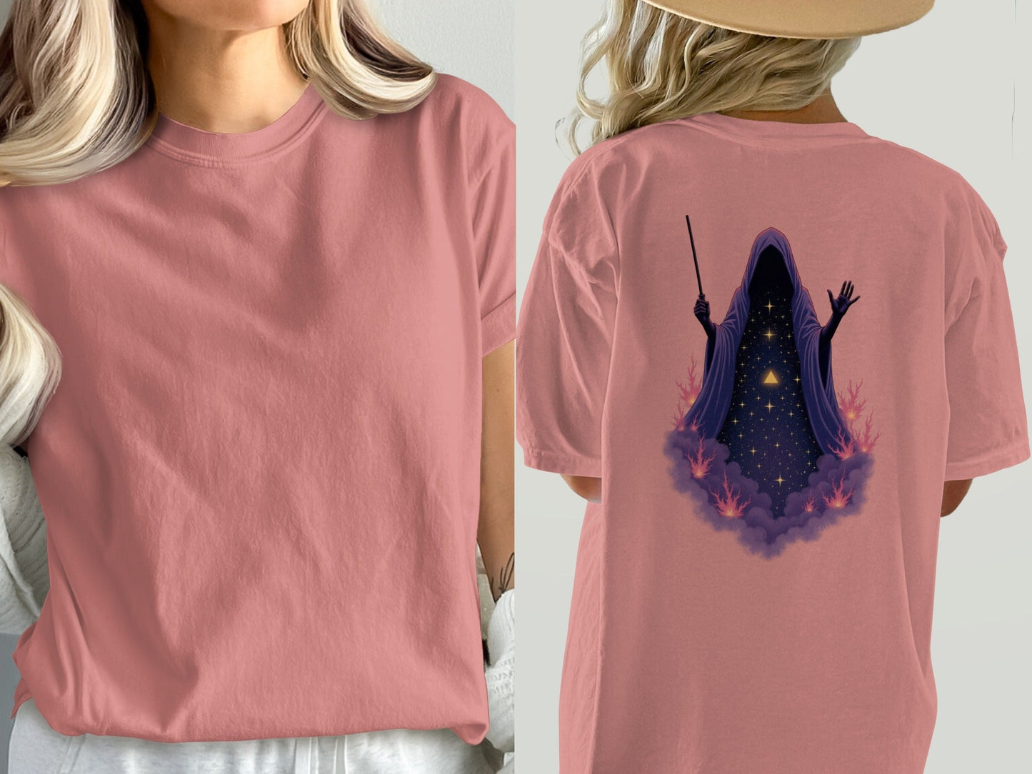 Grim Reaper T Shirt, Wizard T Shirt, Halloween T Shirt, Grim Reaper Graphic Tee, Wizard Graphic Tee, Occult T Shirt, Gift for Him, Gift for - IconVexa